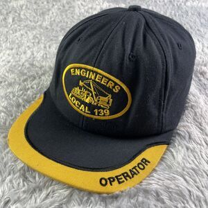 Engineers Local 139 Hat Cap Black Adjustable IUOE Wisconsin Operator Union Made